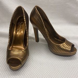 COPY - Gold Jessica Simpson Heels - Never Worn